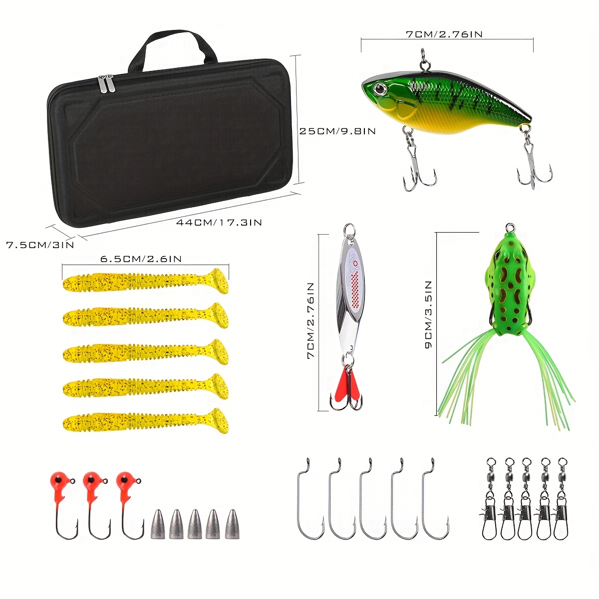 Fishing Pole Kit, Lure Bait Fishing Rod And Reel Combo For Adults For  Saltwater 