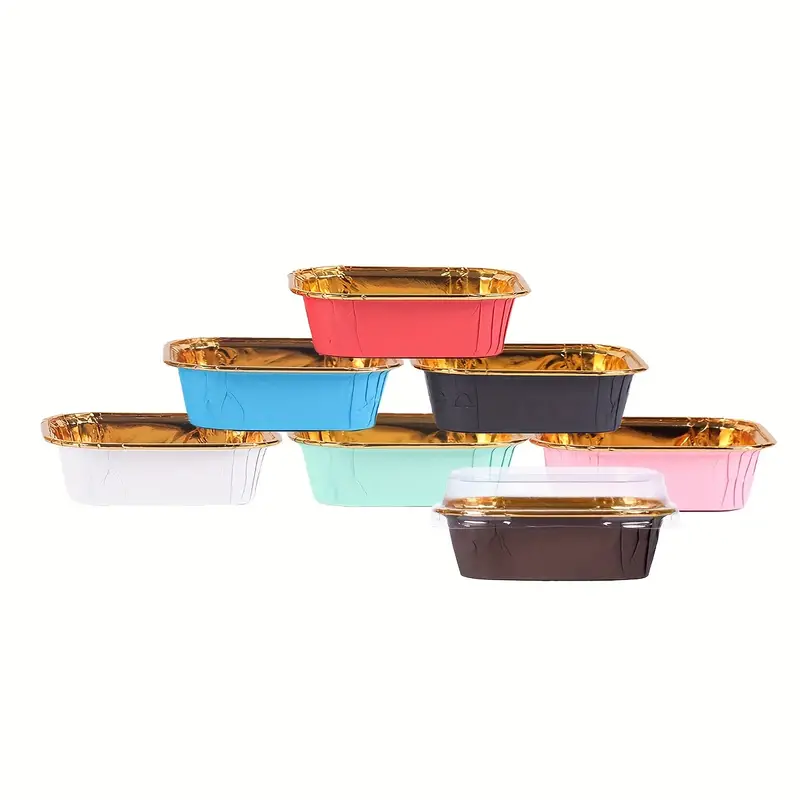 Rectangle Cake Cup Paper Loaf Pan Heat Resistant Paper - Temu