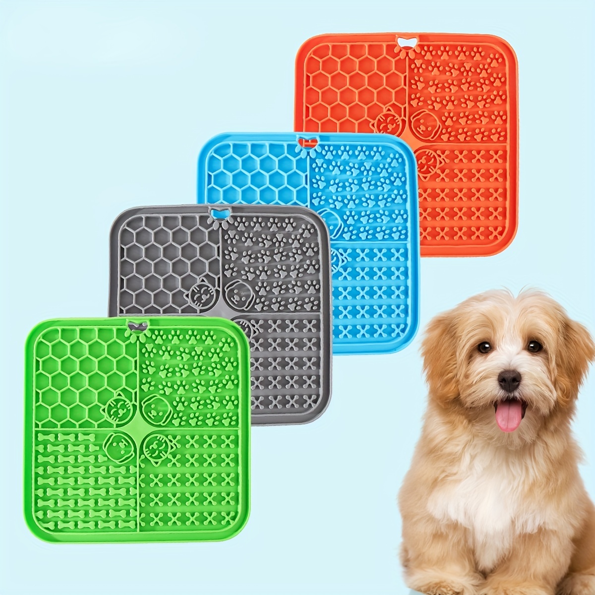 Silicone Pet Licking Pad, Slow Feeder Dog Bowl Insert Anti-choking Dog Feeding  Mat With Suction Cups For Healthy Eating Habit - Temu