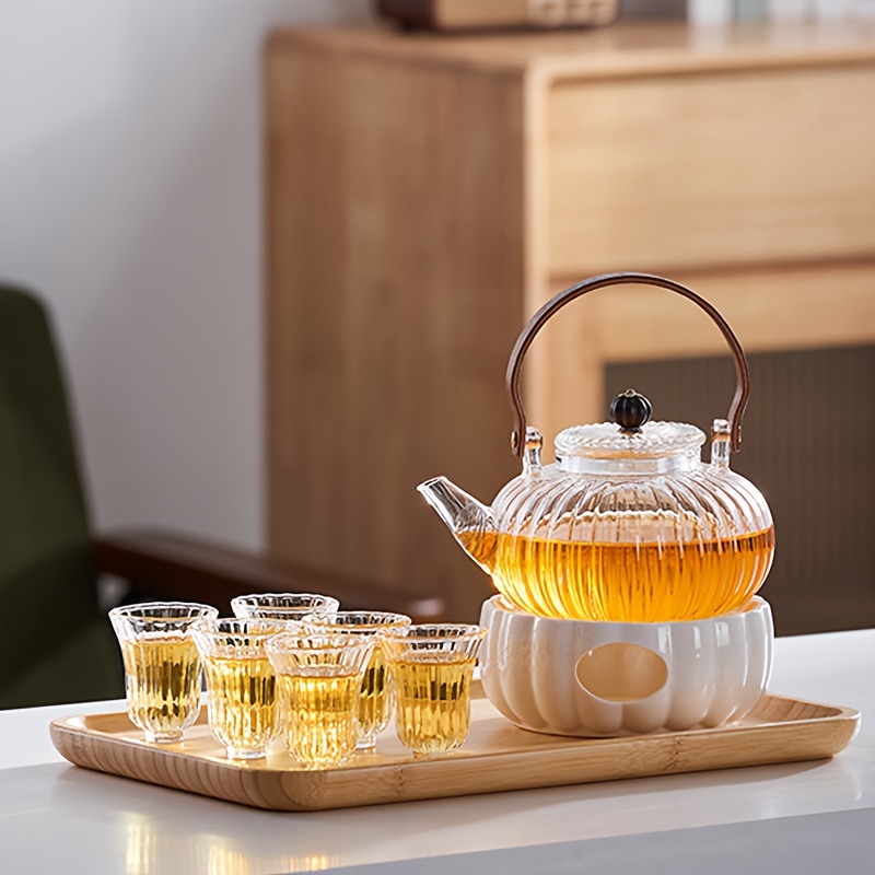 Glass Tea Pot - Japanese Electric Ceramic Heater Style 