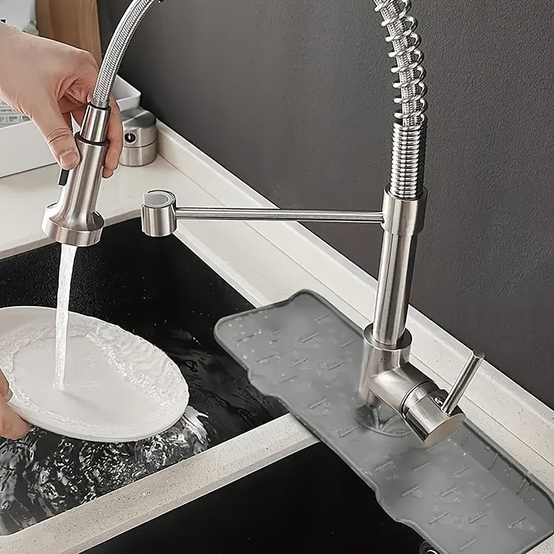 Silicone Sink Faucet Mat Splash Guard for Bathroom Sink Faucet