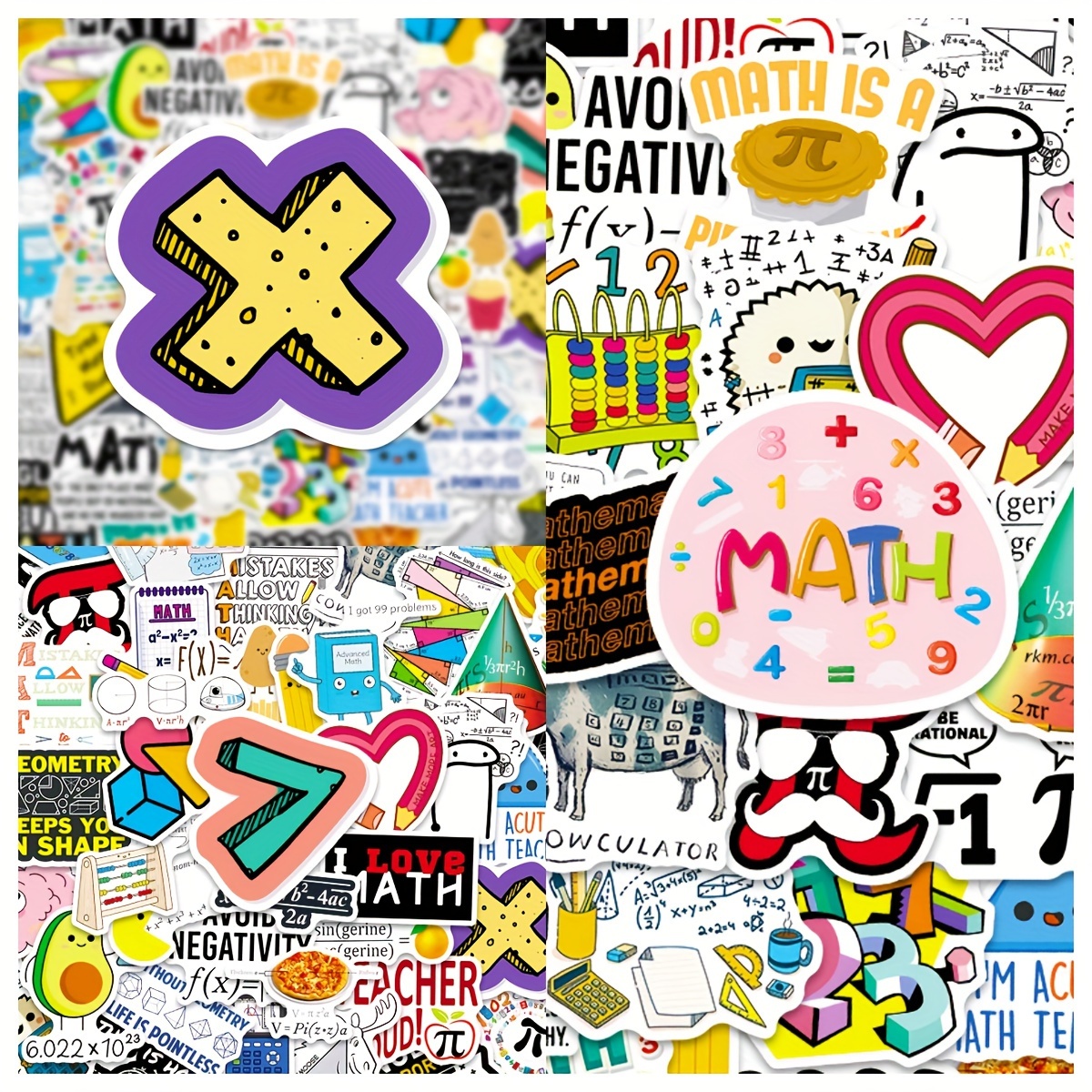 Math Stickers Preppy Stickers School Stickers Vinyl - Temu