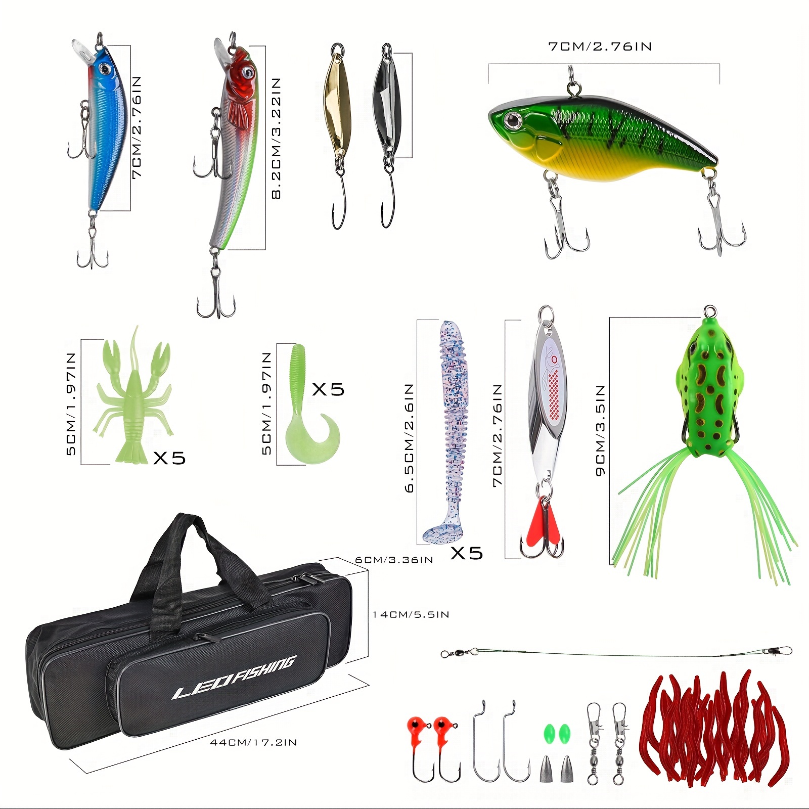 Fishing Rod Reel Lure Hook Connector Combos Casting Fishing - Temu Canada