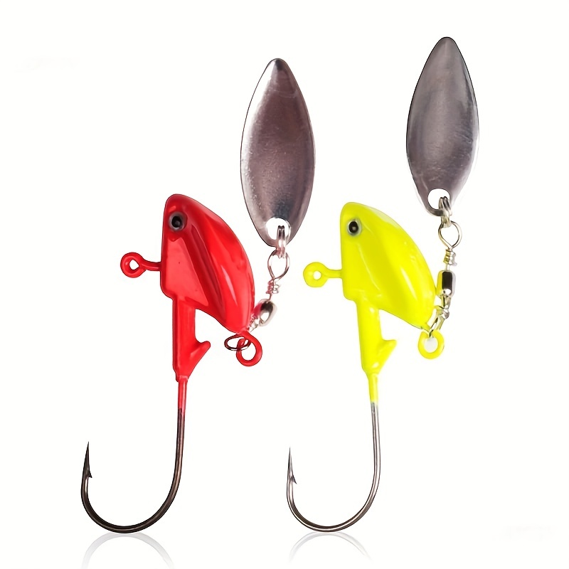 Fishing Jig Heads With Sequins Reinforced Blood Slot Hook - Temu