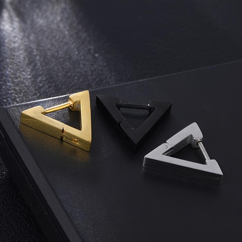 Stainless Steel Triangle Earring