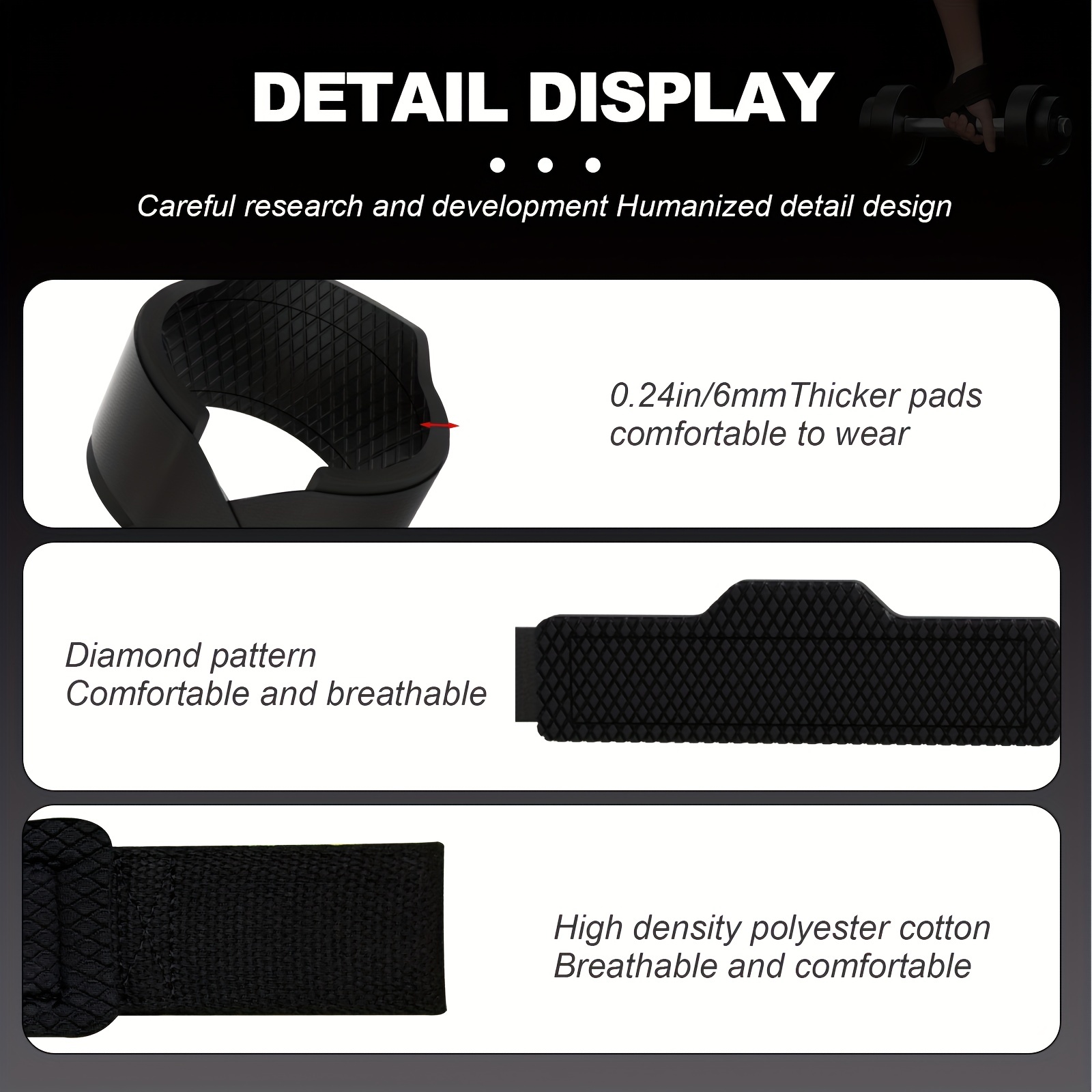 Non slip Deadlift Wrist Straps Enhanced Grip Support - Temu