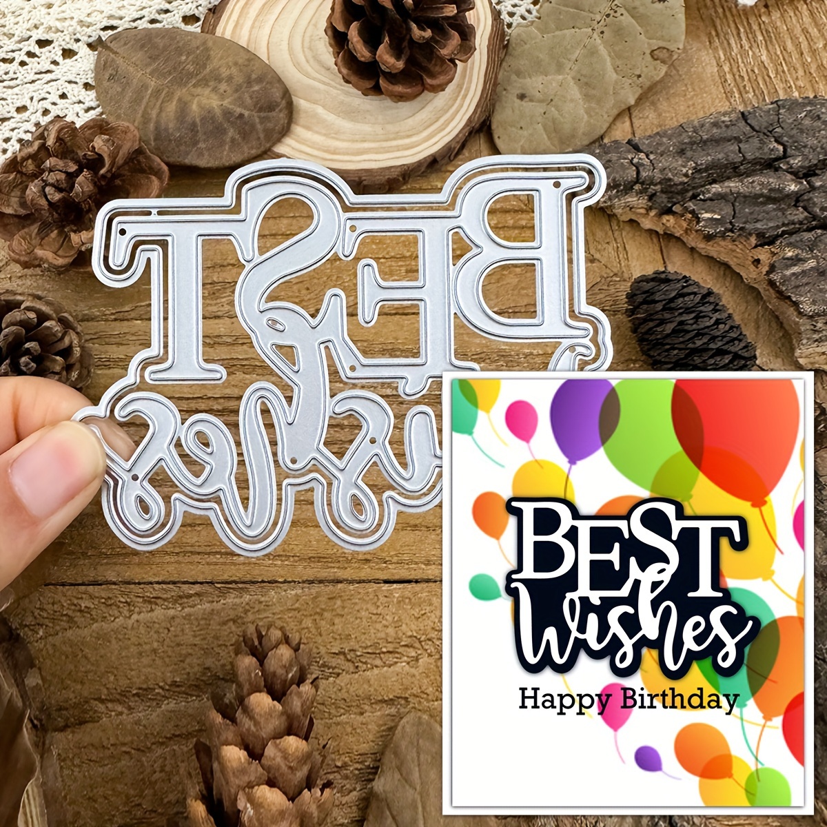 

Layer Words Birthday Diy Frame Die Cuts For Card Making, Metal Cutting Dies, Scrapbooking Paper Craft Knife Mould, Embossing Tools, Diy Scrapbooking & Stamping Supplies