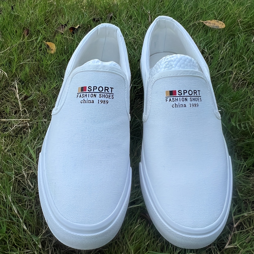 Men's Canvas Loafer Shoes Lightweight Slip On Shoes Spring Summer