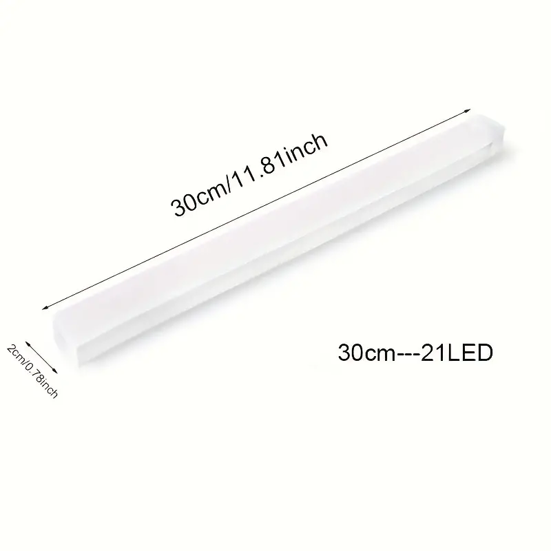motion sensor closet light with magnetic strip led usb operated under cabinet light stick on anywhere night light bar for wardrobe cupboard kitchen hallway and stairs details 0