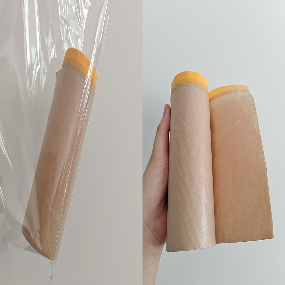 30 Meters Brown Kraft Wrapping Paper Roll For Wedding - Temu