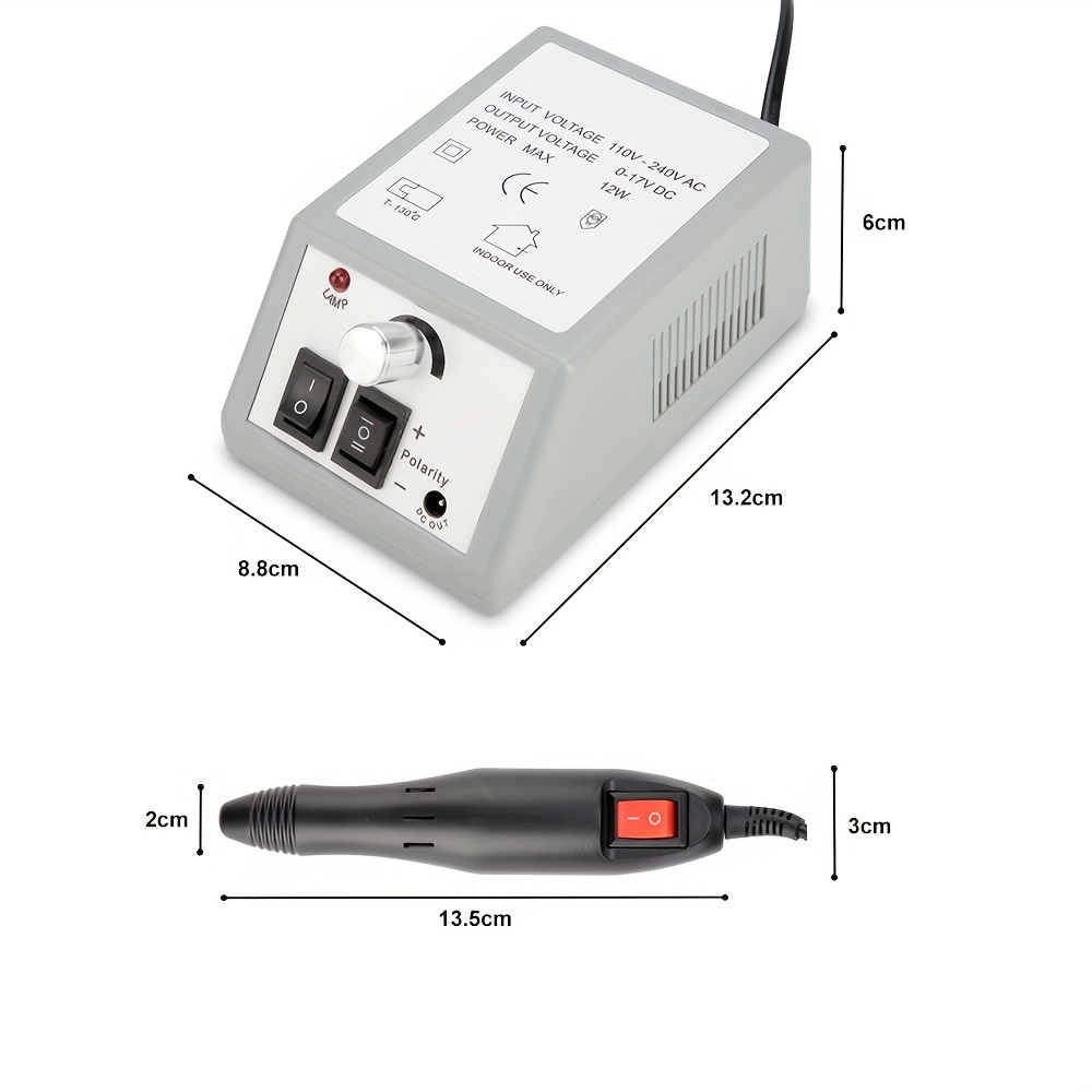 Perceuse à ongles électrique Salon professionnel Pédicure Machine Set  Manucures Kit de perceuse à ongles portable pour ongles en gel, acrylique  et outil de polissage, 6 - Italie, Produits Neufs - Plate-forme