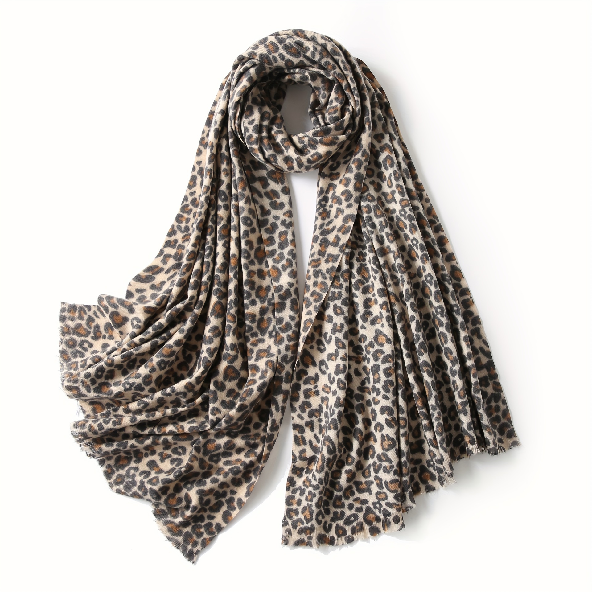 Leopard on sale cashmere scarf