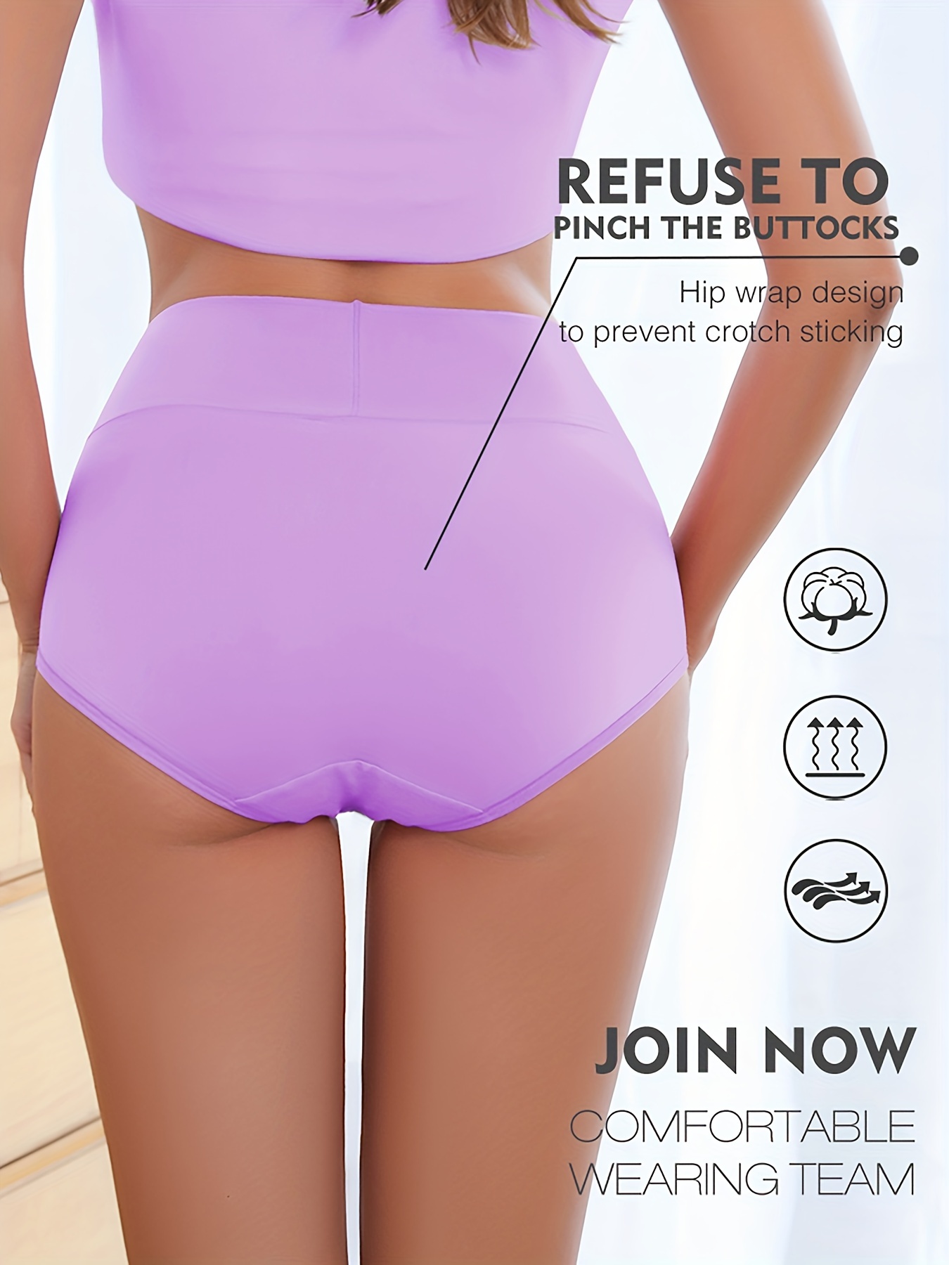 Underwear Women Women's Mixed Color 3 Pack Seamless Thin Mid Waist  Breathable Briefs Waist Trainer for Women