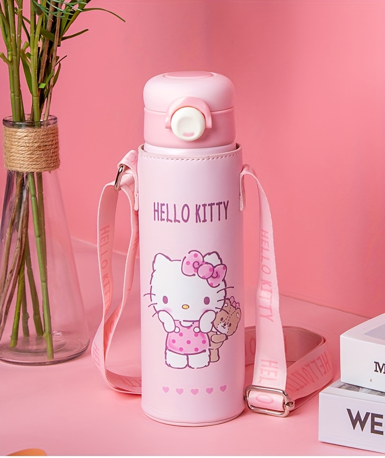 Hellokitty Insulated Cup Water Bottle With Straw Water Cup - Temu