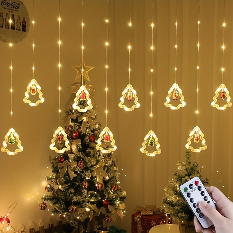 Wholesale Festive Decoration Wishing Ball Ring Remote Control Snowman Christmas  Tree LED Curtain String Lights - Nihaojewelry