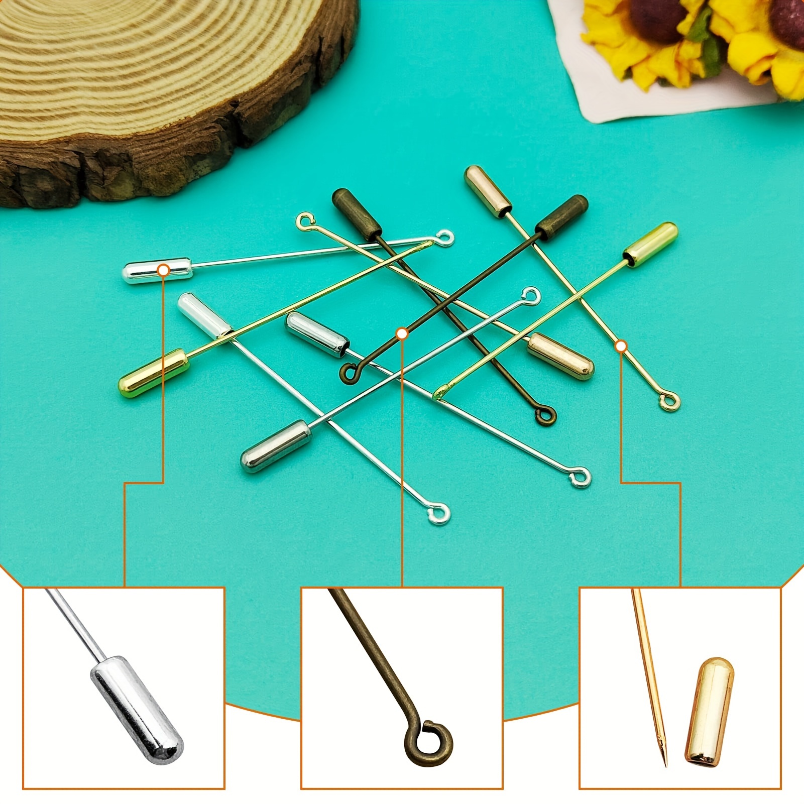 Brooch needle clearance