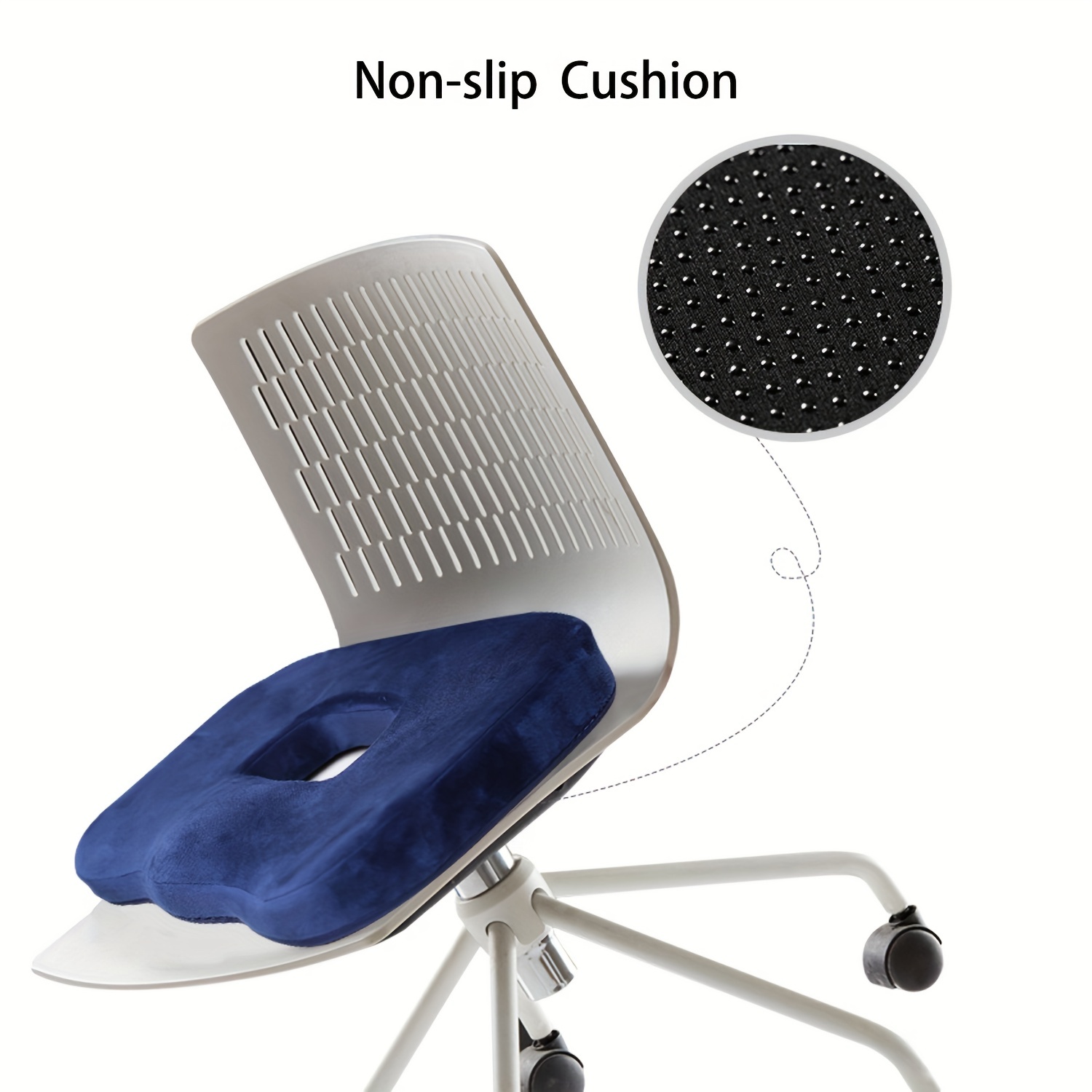 Memory Seat Cushion for Office Chair Pressure Relief Sciatica & Tailbone  Pain Re