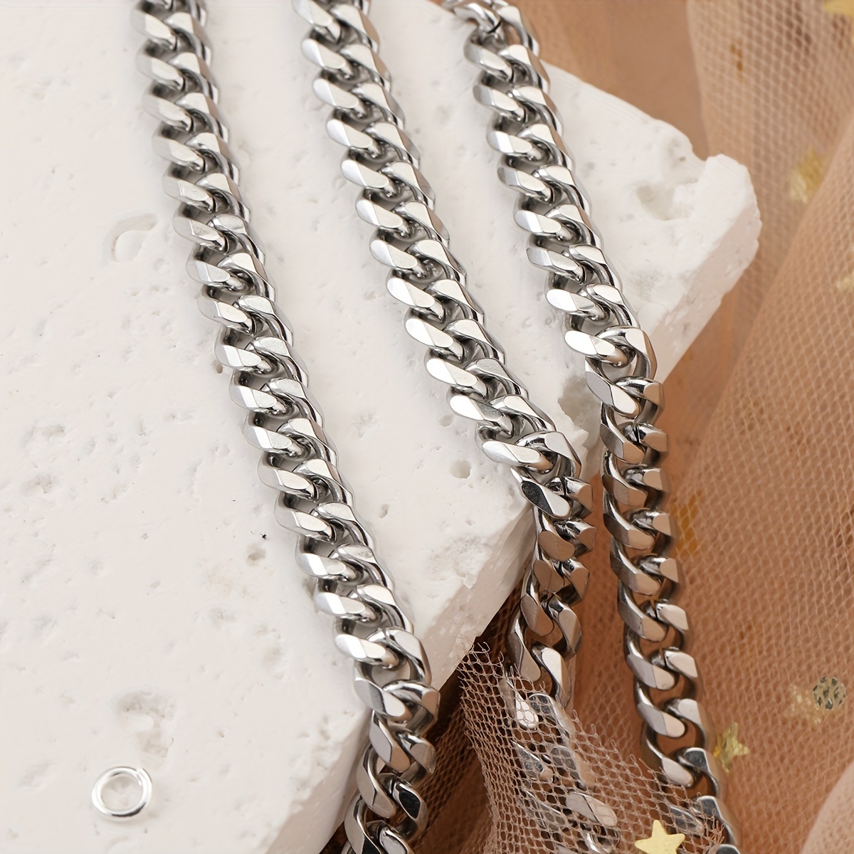 Craft Chain, DIY Making Sturdy Elegant Curb Chain For Anklets NK7/8 