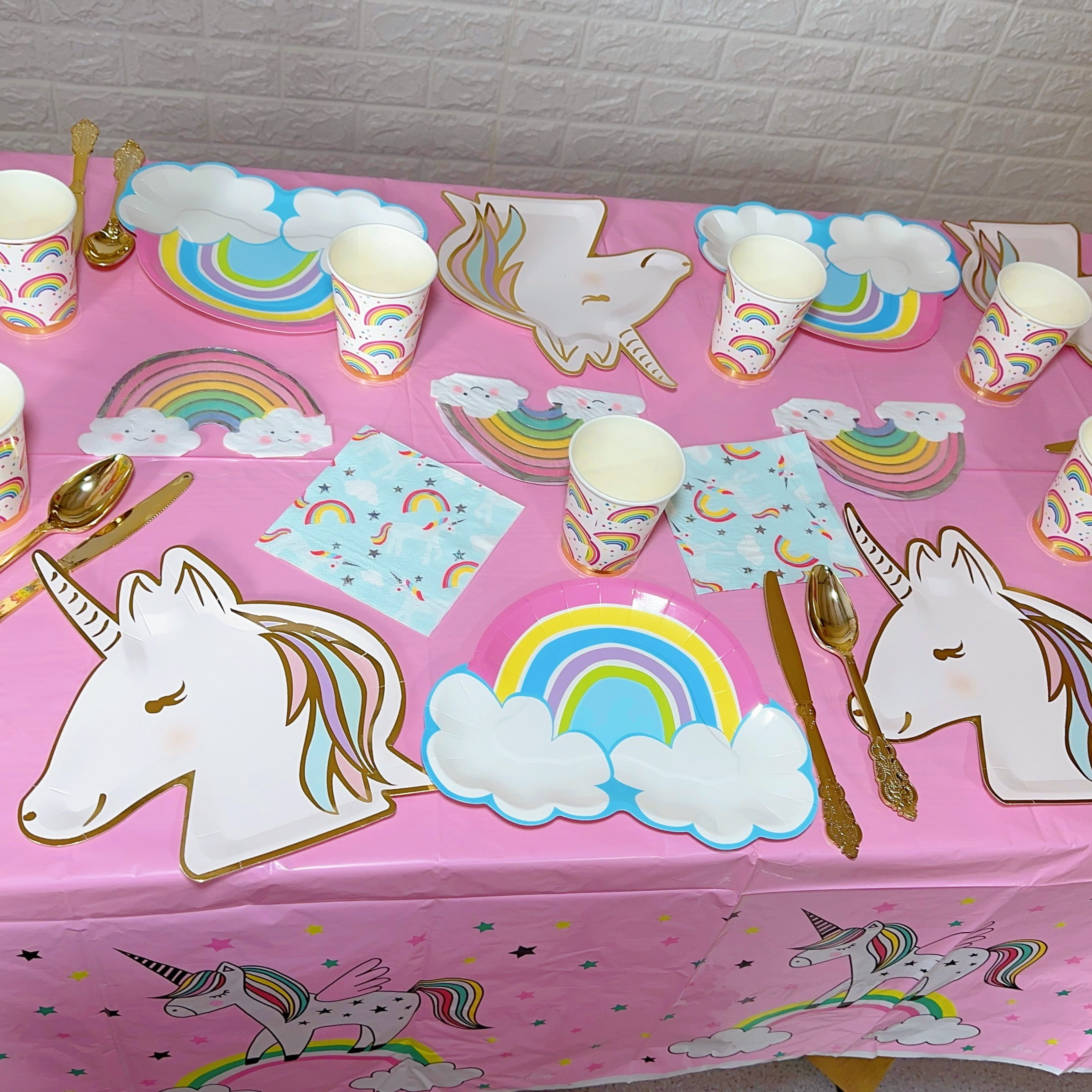Rainbow Unicorn Party Decorations