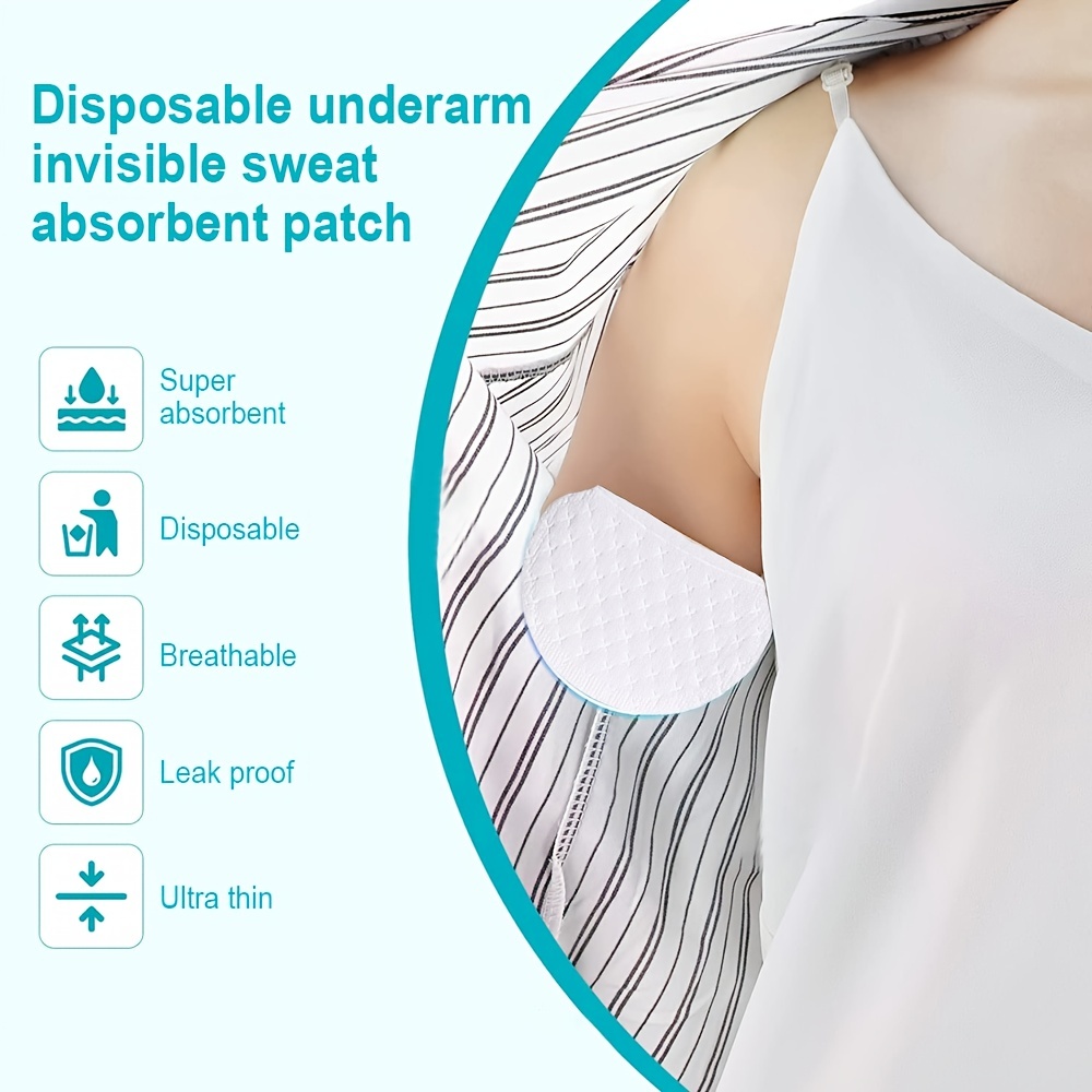 10 30pcs Summer Armpit Sweat Patch Disposable Underarm Sweat Pad Sweat  Absorption Patch Invisible Underarm Pad Anti Sweat Clothing Patch, Free  Shipping On Items Shipped From Temu