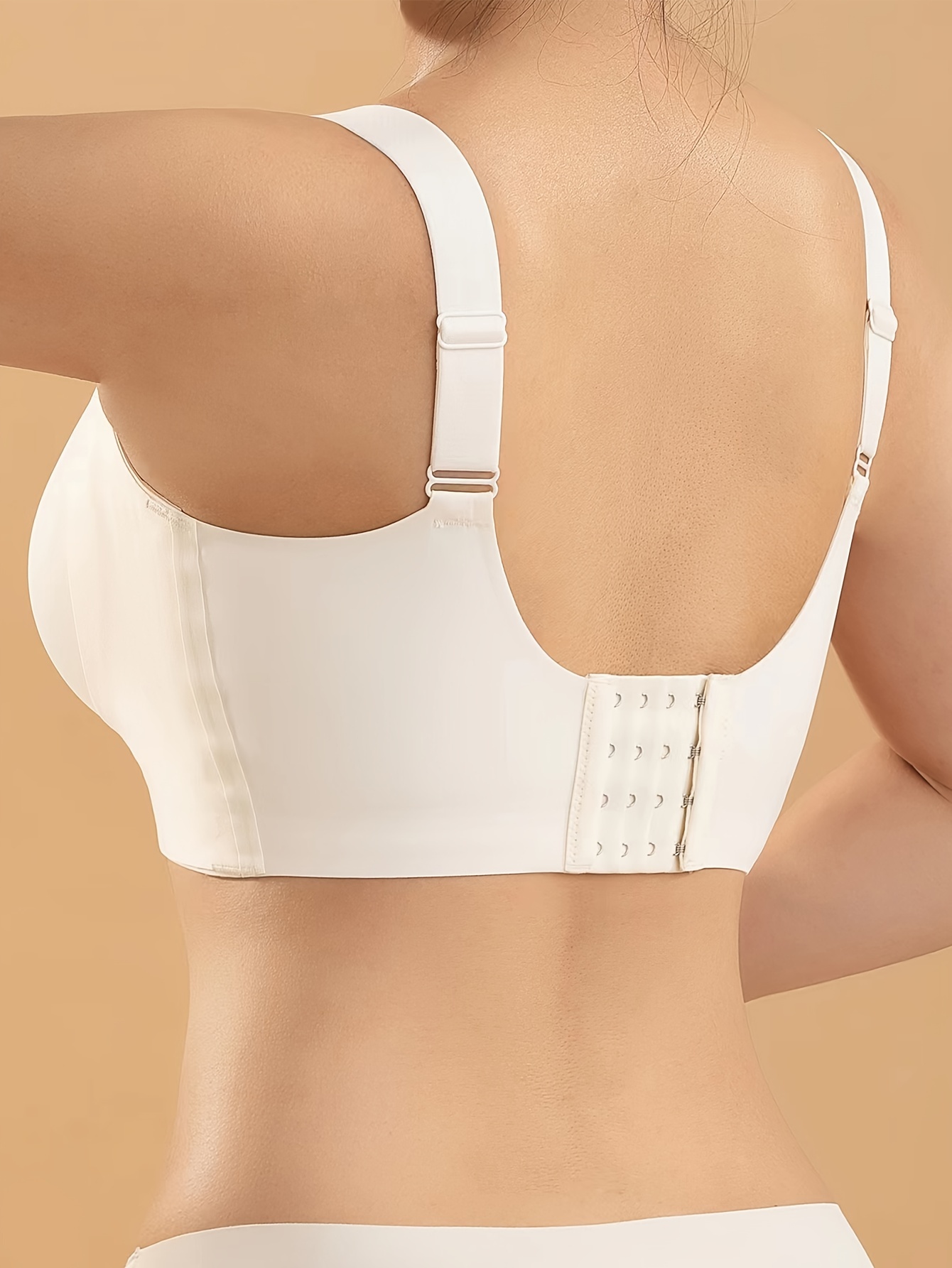 Seamless Triangle Bra Comfy Breathable Wireless Front Buckle - Temu