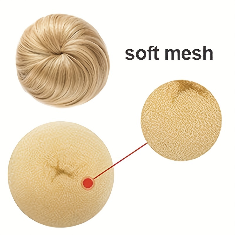 4pcs Hair Bun Shaper Set Donut Bun Maker Blonde 10pcs Bobby Pins
