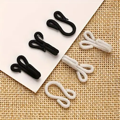 100 Sets Sewing Hooks and Eyes Invisible Hooks Fastener for Bra Skirt  Clothing Repair Trousers Hooks Eyes Fasteners Tool (Color : Black, Size :  11.5mm) : : Home