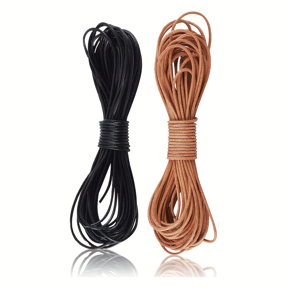 Flat Leather Cord Natural Leather Lacing For Jewelry Making - Temu