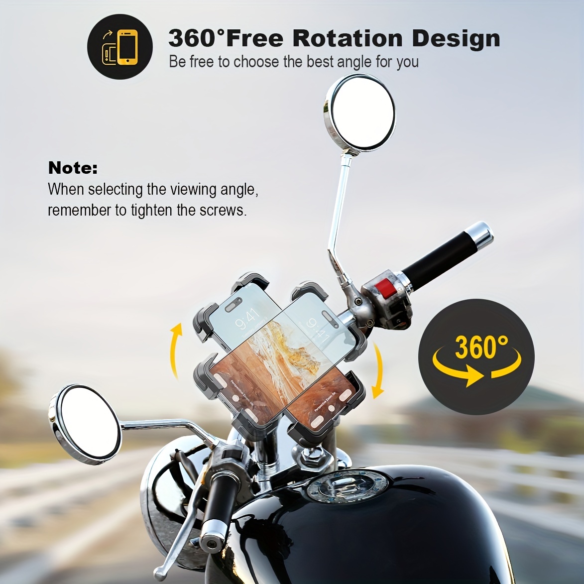 Grefay Bicycle Phone Mount Motorcycle Phone Holder 360° - Temu