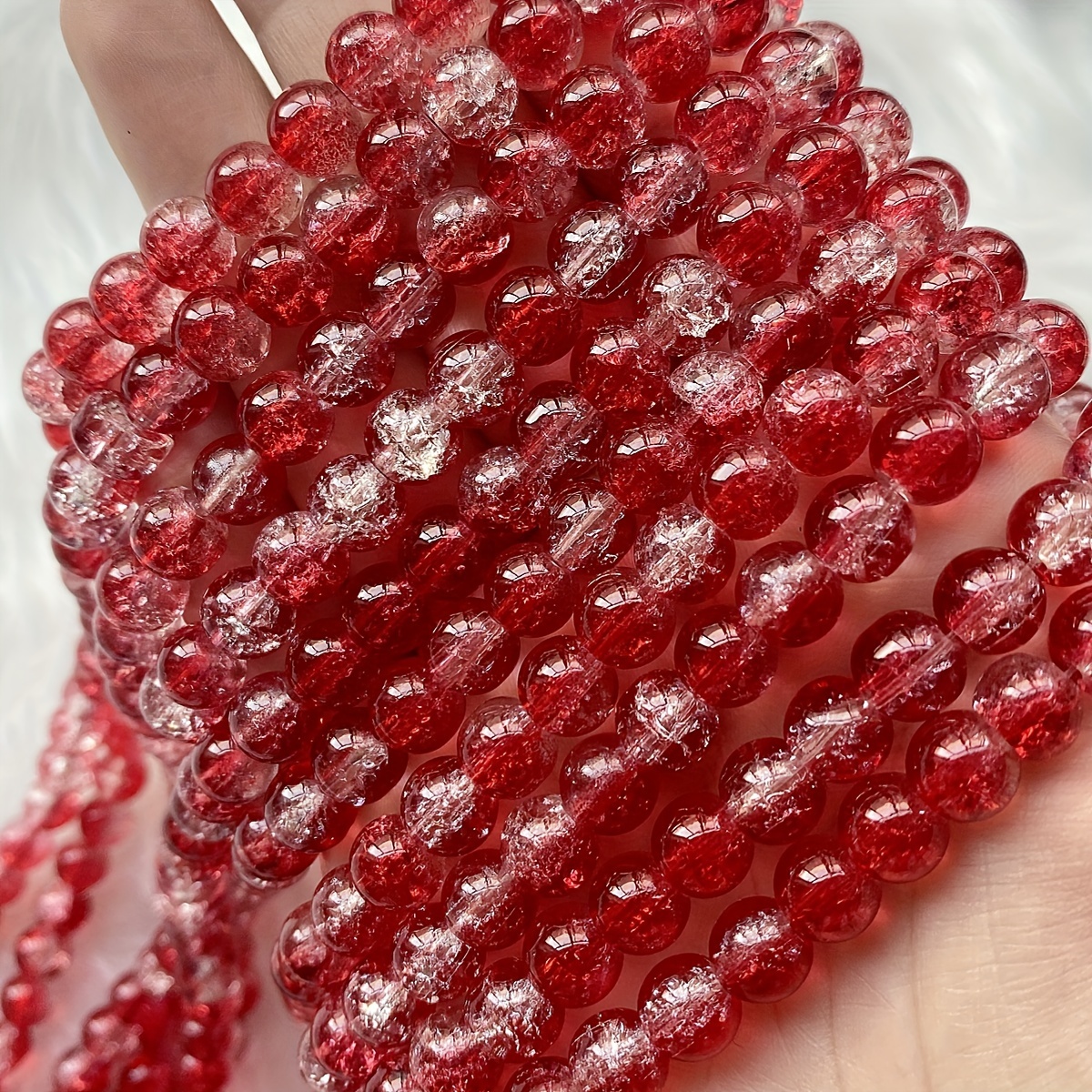 Red Crystal Beads Plated Half Wine Red Faceted Glass Beads Loose Beads For  Diy Bracelet Necklace Jewelry Accessories - Temu Spain