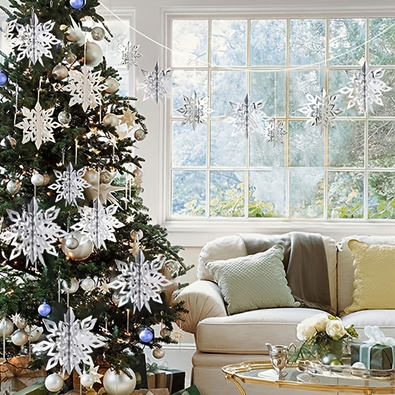4 PZ TESSUTO fiocco di neve natalizio cultura casa lavoro decorazione  natalizia EUR 12,76 - PicClick IT