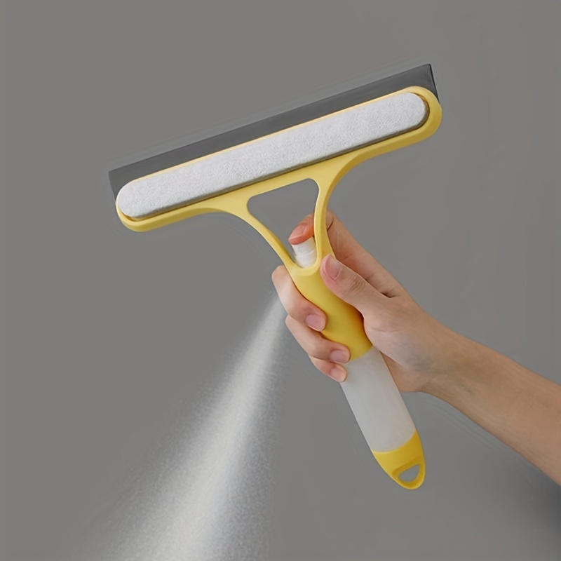 Glass Cleaning Tools 4 In 1 Window Cleaning Brush With Spray