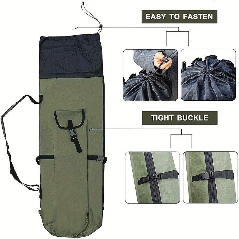 Large Capacity Fishing Rod Bag Waterproof Storage Bag 600d - Temu
