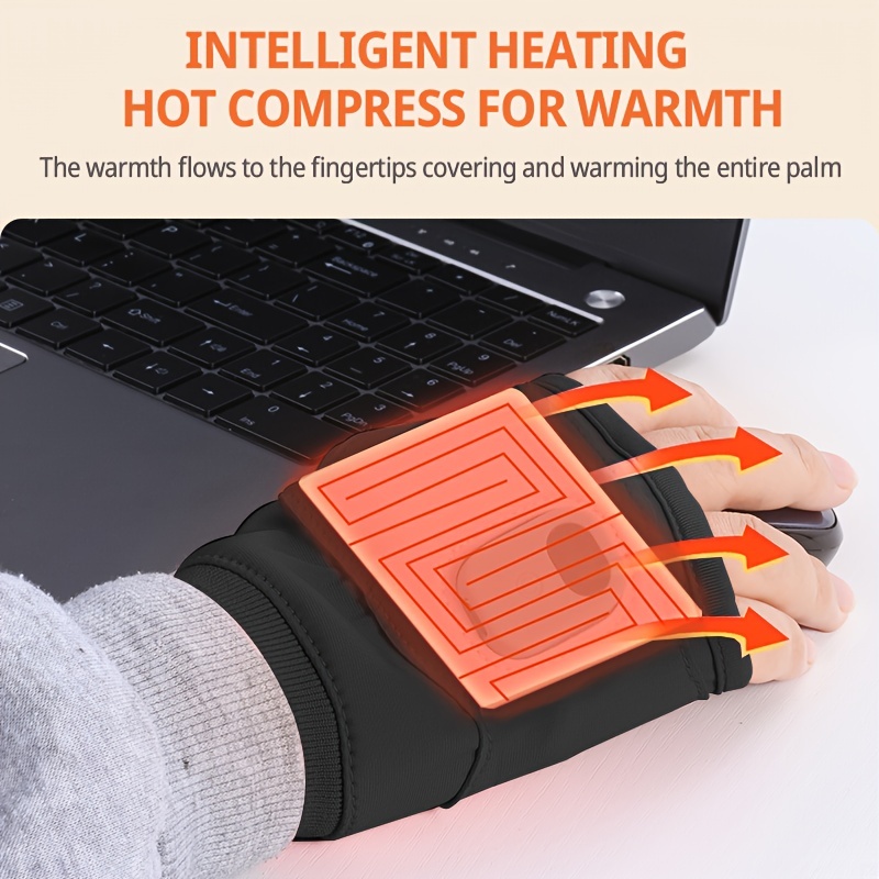 3 Gear Winter Electric Heated Gloves Warmer USB Heating Gloves