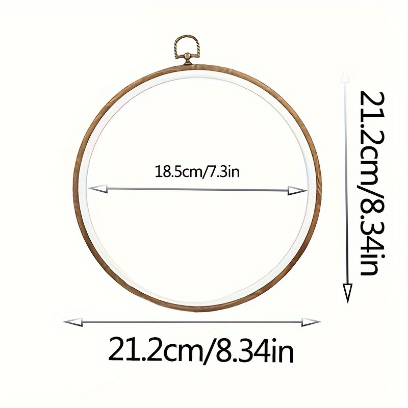 Round Embroidery Hoops Used As Photo Frame For Crafts Sewing - Temu