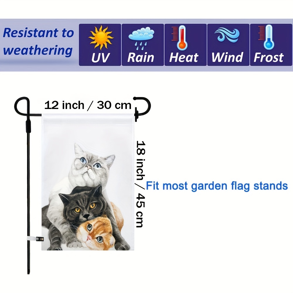 Sublimation blanks garden flags set diy lawn garden flag temu