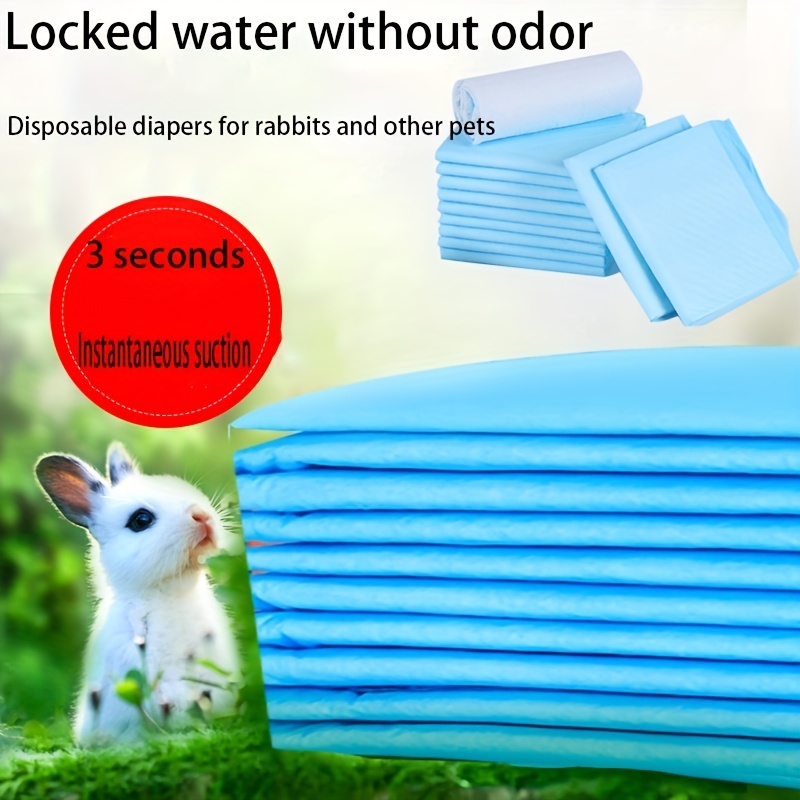 

Disposable Rabbit Pee Pads, Water Absorbent Diapers, Small Pet Urinary Pad, Disposable Urinary Pads For Rabbits Chinchillas Guinea Pigs Hamsters Cat Small Animals