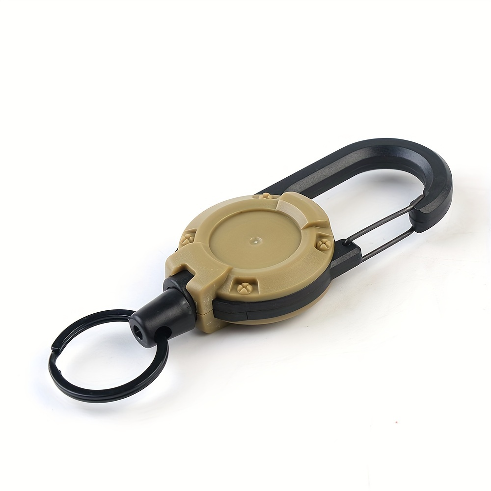 Wire Rope Camping Telescopic Burglar Key Holder Tactical Keychain Outdoor Key  Ring Return Retractable Key Chain Cable Luxury