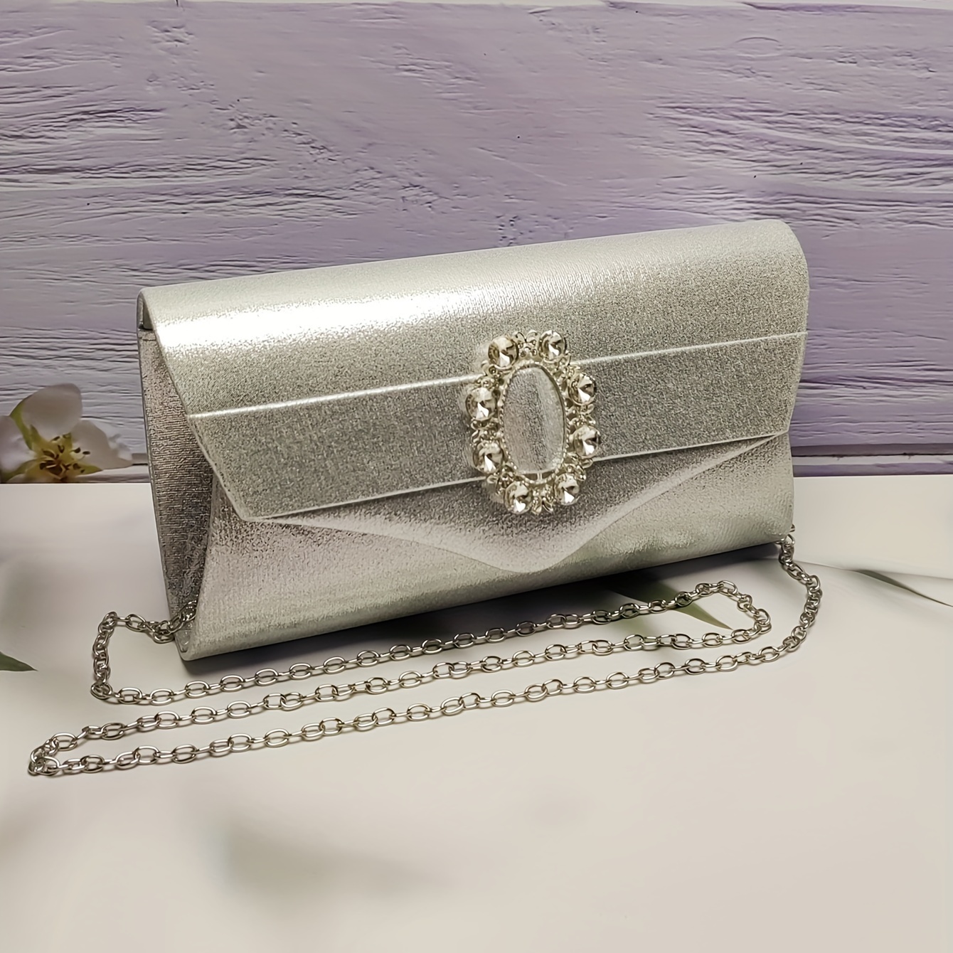 Vintage Beaded Sequin Evening Bag, Portable Handle Exquisite Clasp Clutch  Handbag, Detachable Chain Strap Elegant Shoulder Bag - Temu