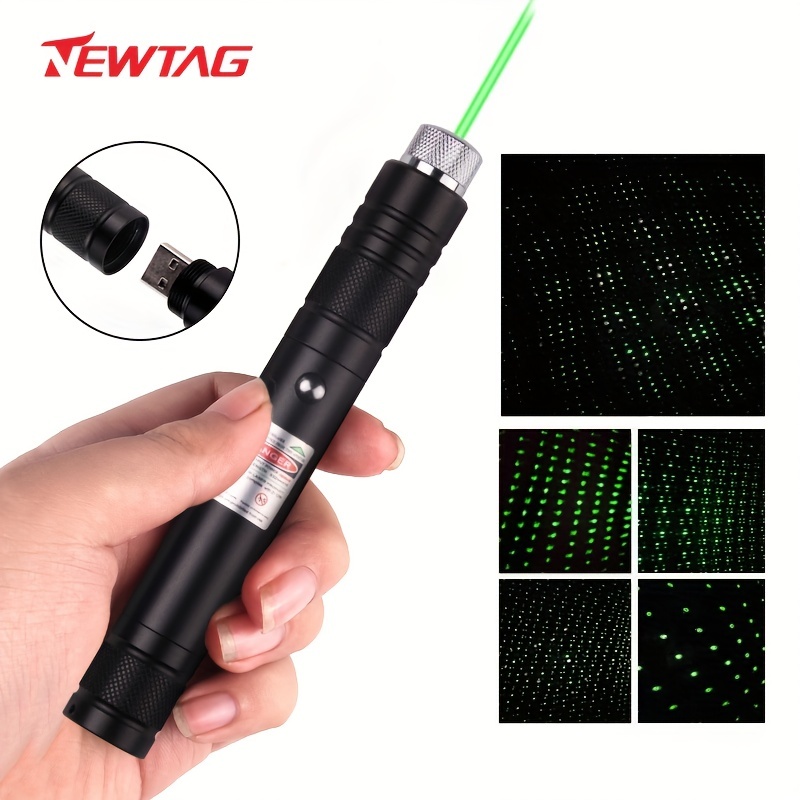 Pointeur laser tactique Point rouge vert puissant stylo de mise au point  réglable de gravure laser