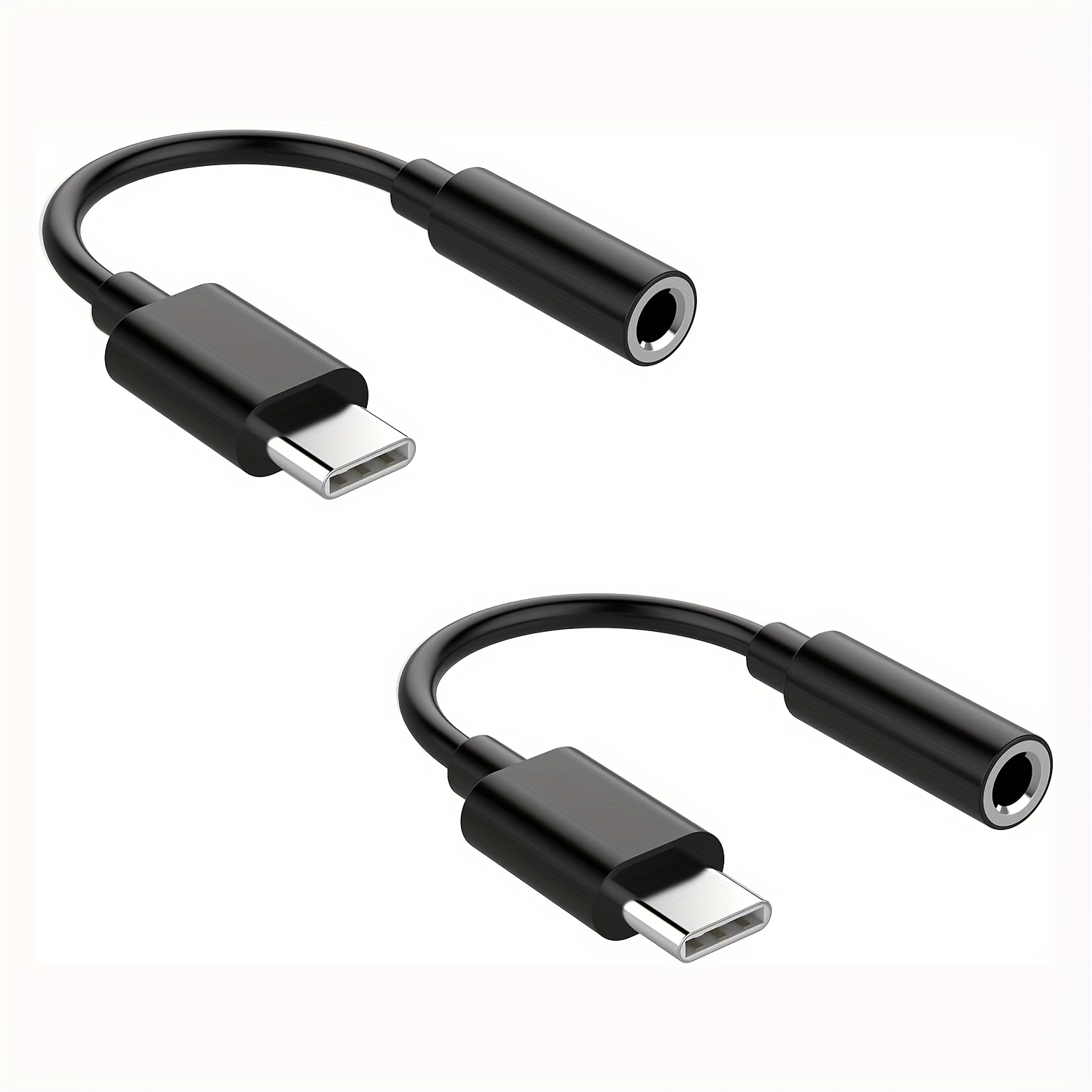 Adaptador USB C a conector de auriculares de 0.138 in para iPhone 15, USB C  a audio auxiliar, cable compatible con iPad Pro/Samsung Galaxy/Pixel