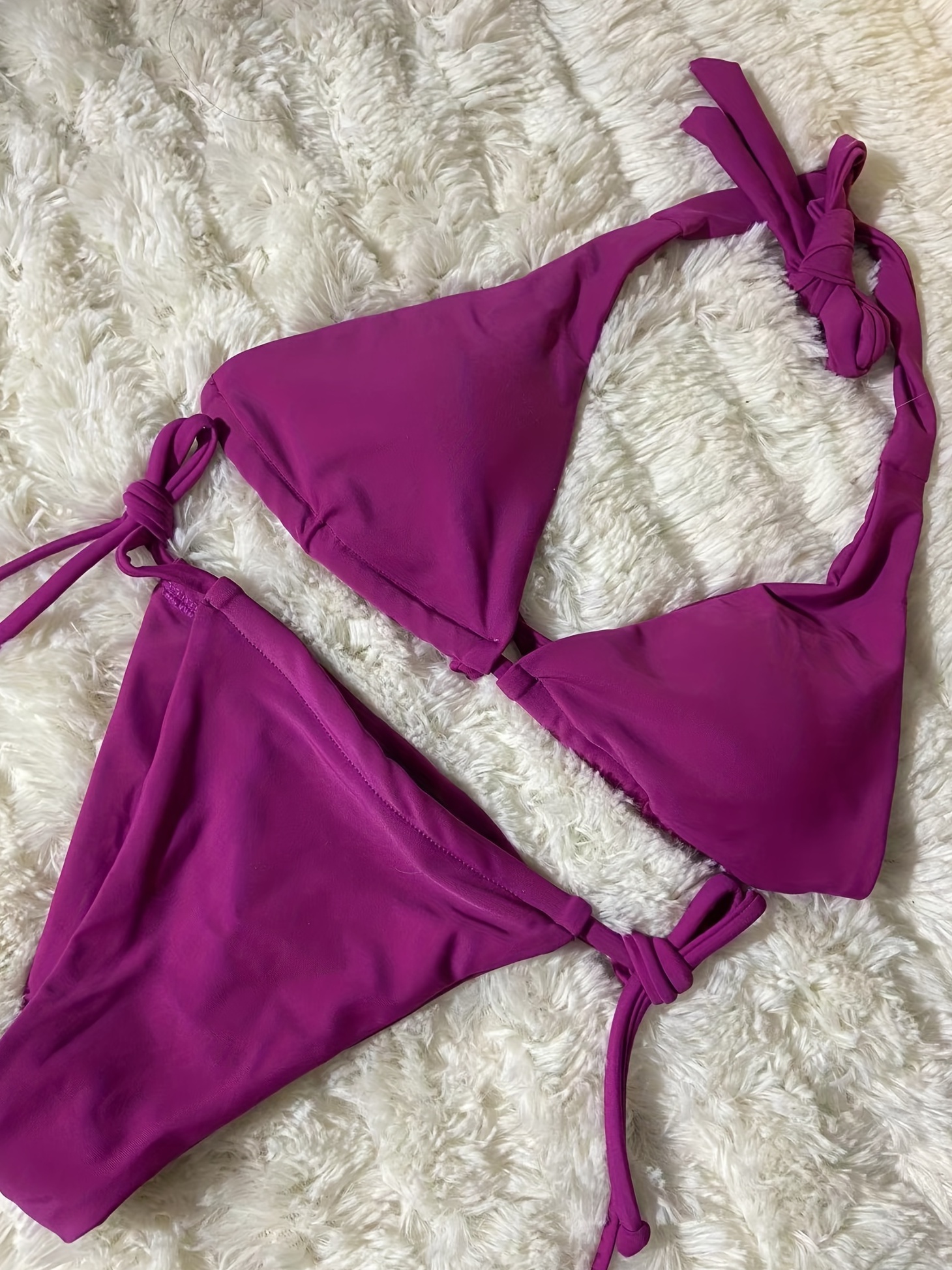 deep v neck push up bikini
