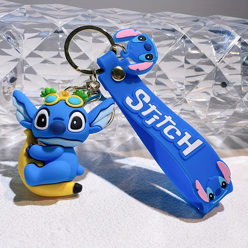 Lilo And Stitch Keychain Ornament Portable Silicone Cartoon - Temu