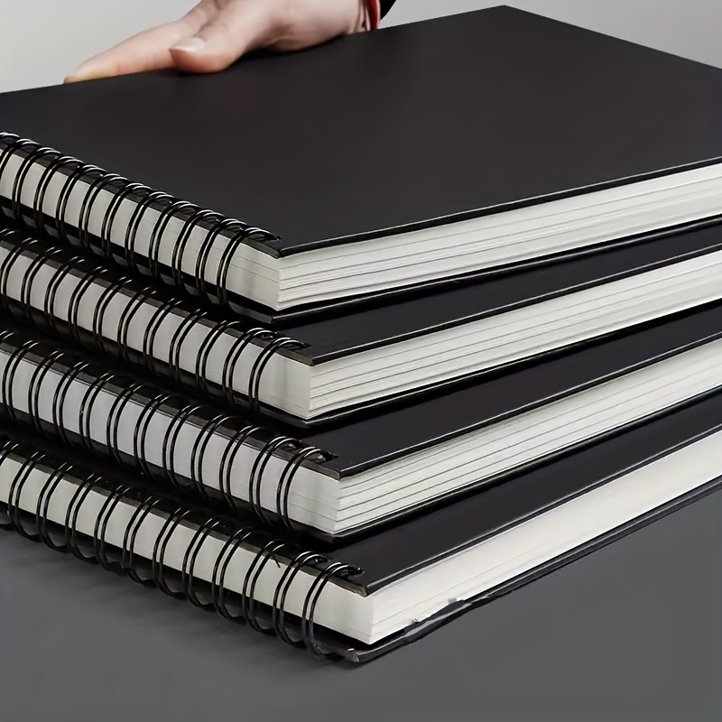 3 Sketchbooks Spiral bound Sketchbook With Per Book - Temu