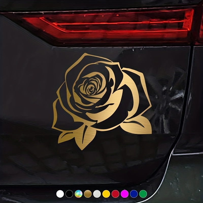 Personalisierte Rose Blume Reflektierende Autoaufkleber - Temu Germany
