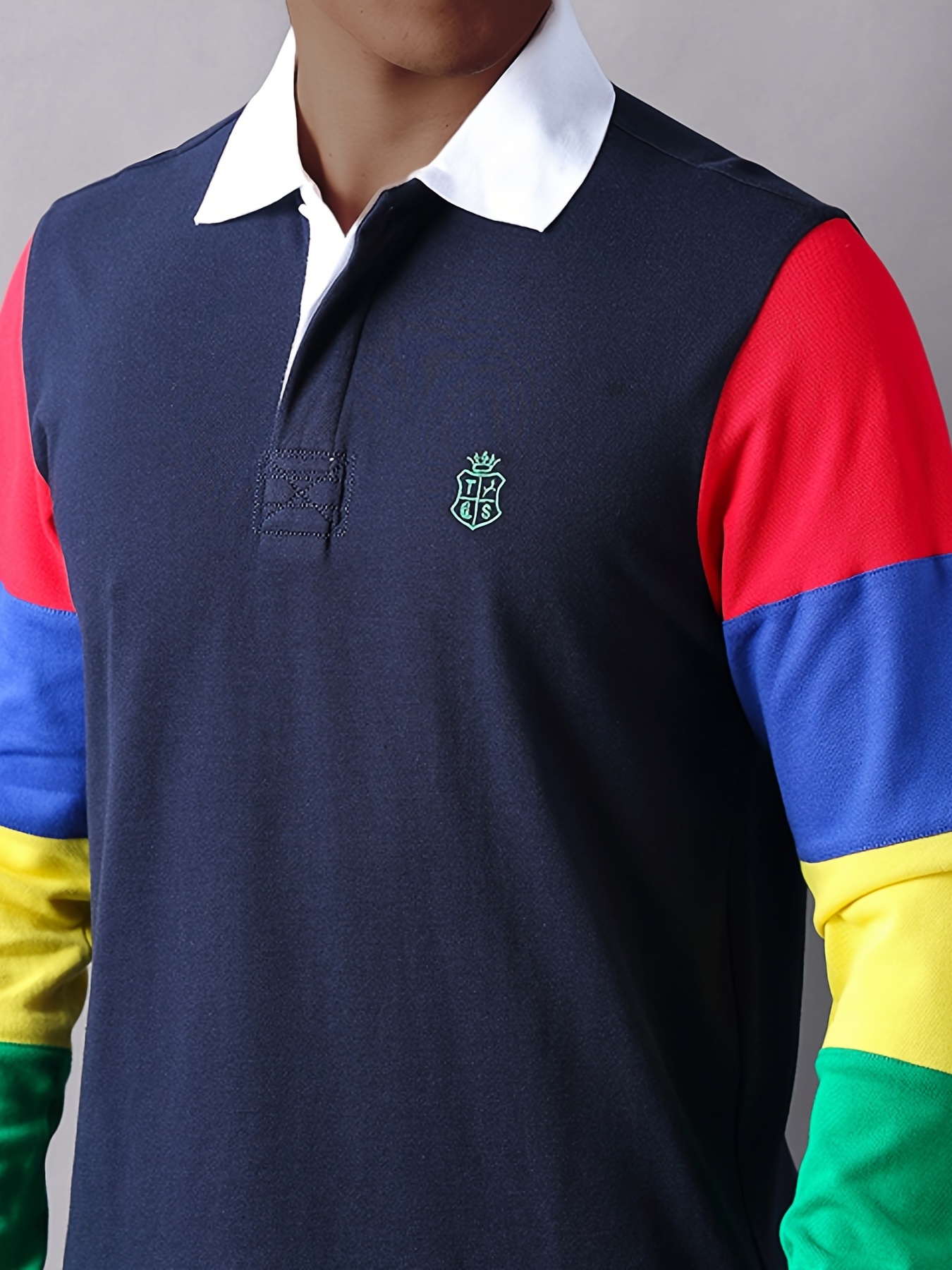 Vintage Ralph Lauren Polo Rugby Color Block Long Sleeve