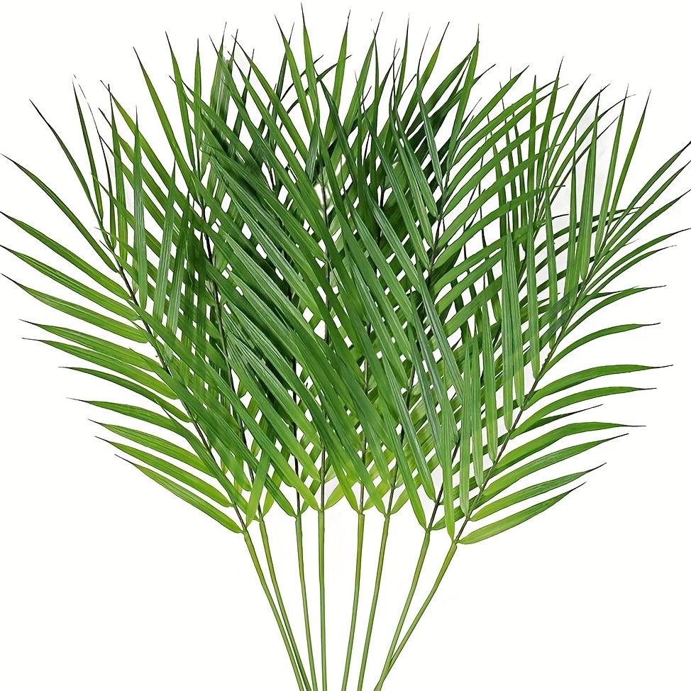 

8pcs, Artificial Flower, Premium Oxidation Resistance Simulation Areca Palm Leaves, Room Decor, Home Decor, Bedroom Decor, Wedding Decor, Office Decor, Cafe Decor