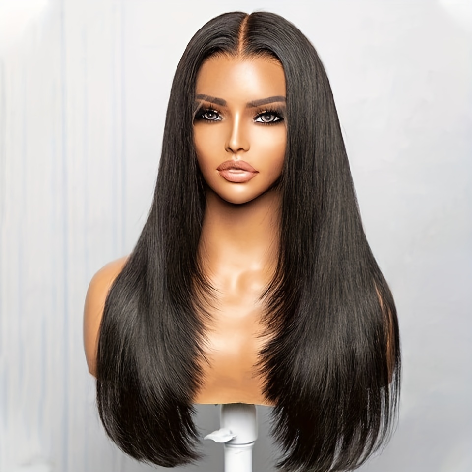 Perucas de cabelo humano HD Full Lace Bone Straight Brazilian Virgin 180%  de densidade 100% perucas de cabelo humano Hd Full Lace Frontal Wig Natural  Transparent Lace Front Straight Human Hair Wigs