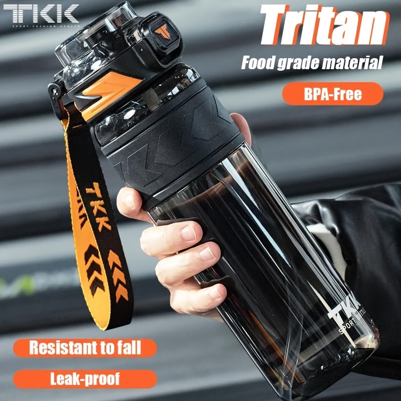 Large Capacity Leakproof Sports Water Bottle With Straw For - Temu