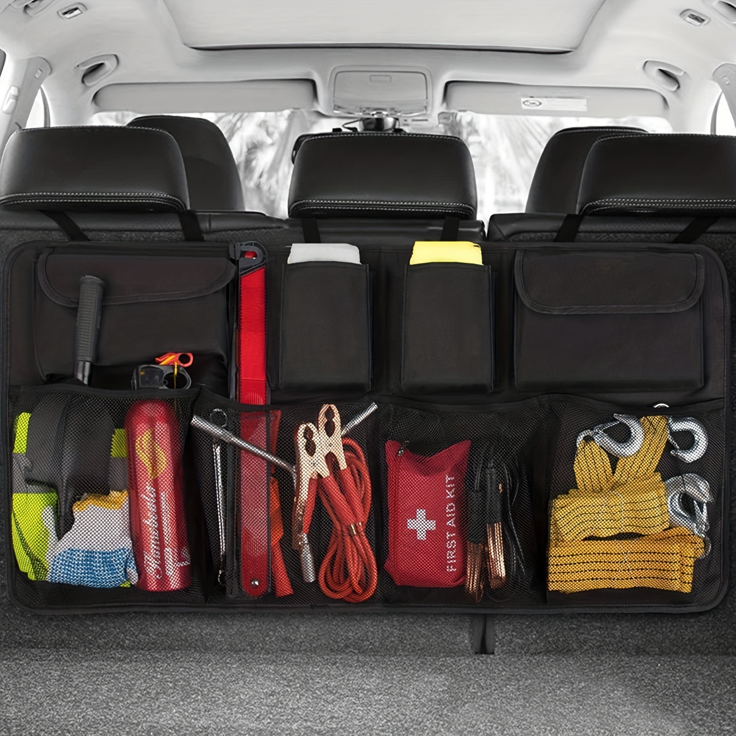 Car storage hanging bag between seats Car Trunk Organizer Box